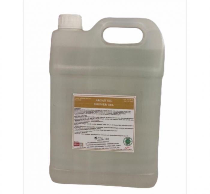 5 LITRES GEL DOUCHE A L ' HUILE D'ARGAN FLEUR ORANGER VRAC