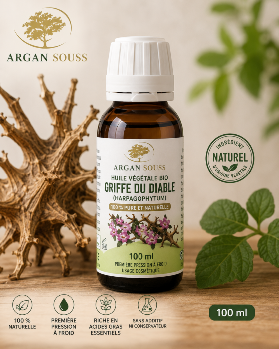 Huile Végétale de Griffe du Diable (Harpagophytum) 100 ml