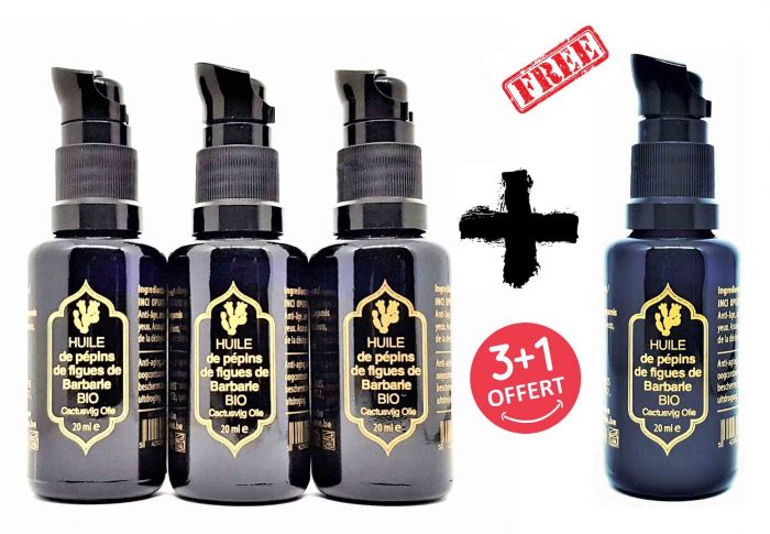 HUILE DE PEPINS DE FIGUE DE BARBARIE 100% PURE BIO 20 ML