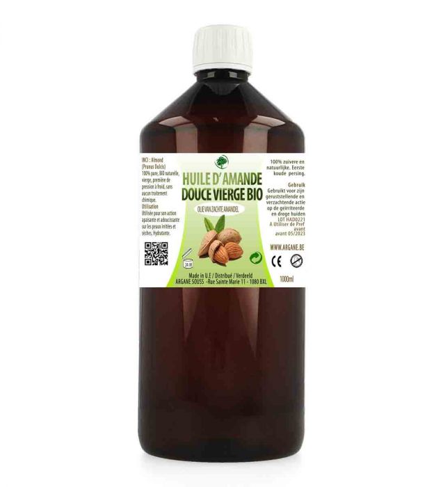 HUILE VEGETALE AMANDE DOUCE VIERGE BIO 1000 ML
