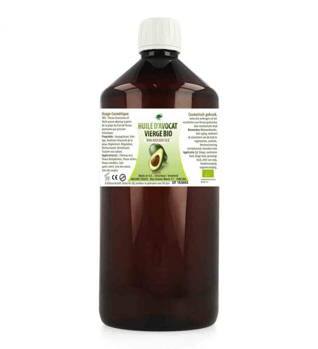 HUILE VEGETALE AVOCAT VIERGE BIO 1000ML