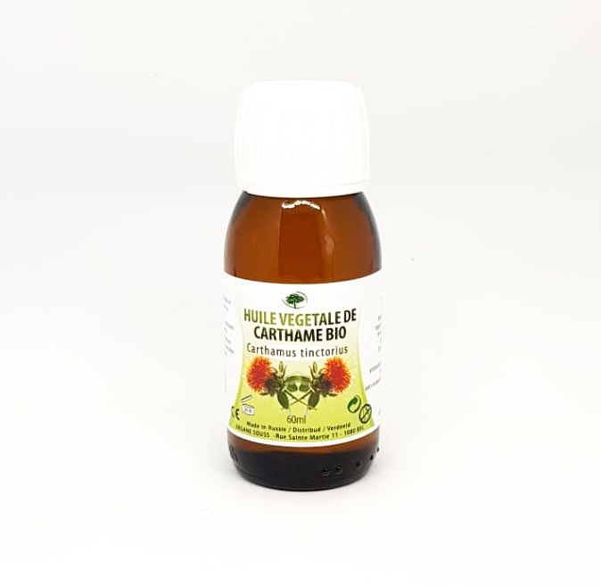 Huile végétale de carthame bio 60 ml