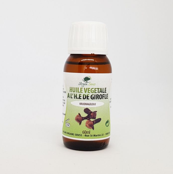 HUILE VEGETALE A L' HUILE ESSENTIELLE DE GIROFLE 60 ML