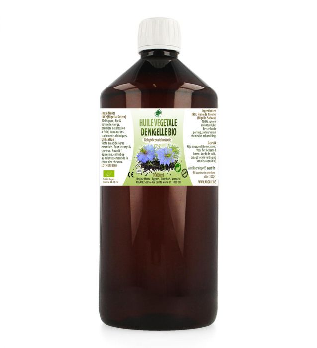 HUILE VIERGE DE GRAINES DE NIGELLE BIO 1000 ml (Cumin noir)