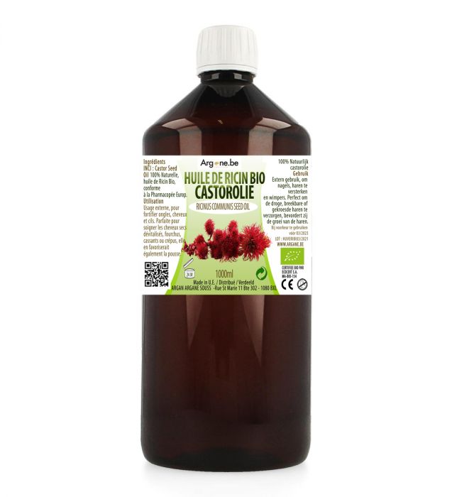 HUILE VEGETALE DE RICIN VIERGE BIO 1000ML
