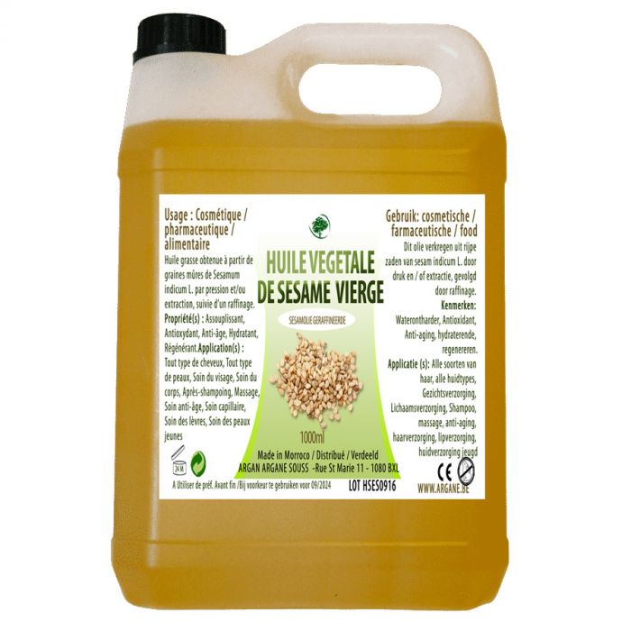 HUILE VEGETALE VIERGE DE SESAME BIO 5000ML