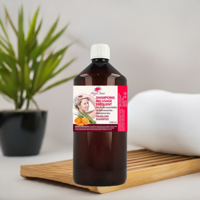Shampoing usage fréquent bio aux huiles essentielles 1litre