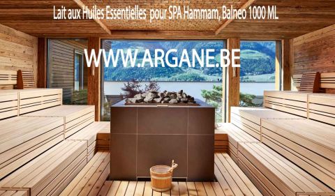 Lait aux Huiles Essentielles menthe citron pour SPA Hammam, Balneo 1000 ML